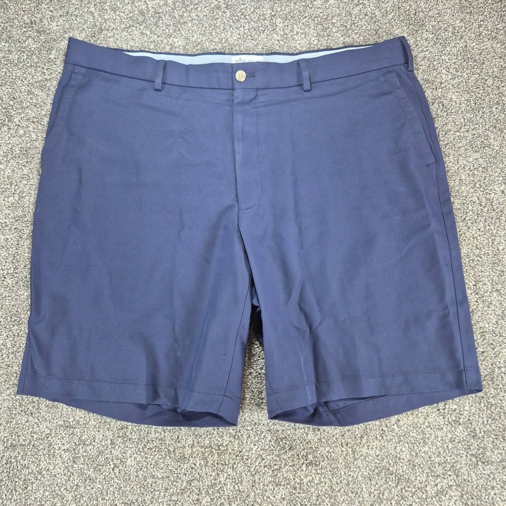 Peter Millar Salem Performance Shorts Mens 40 Navy Blue Golf